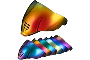 PSLER IC-06 visor- Icon Airflite Face Shield Motorcycle Helmet Visor Accessories Replacement for Icon Airflite IC-06，Deep Red