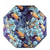 Design Fashion Camouflage leaves Printed Custom Auto Foldable Sun Rain Anti-UV Umbrella