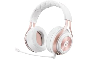 LucidSound LS35X Wireless Surround Sound Gaming Headset - Officially Licensed for Xbox One & Xbox Series X|S - Works Wired with PS5, PS4, PC, Nintendo Switch, Mac, iOS and Android (Rose Gold)