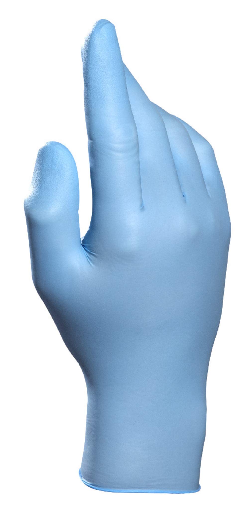 MAPA Professional SOLO 997 – Nitrile Disposable Gloves with Certified Virus Protection, Used in Laboratories and Health Sector, Blue, Size 9 (Box of 100) Protective Gloves