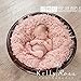 Custom Photo Props Vegan (Animal Friendly) Peony Pink Faux Flokati Fur, Newborn Photo Props, Hypoallergenic & Washable Baby Props, Basket Stuffer Fur Photography Props