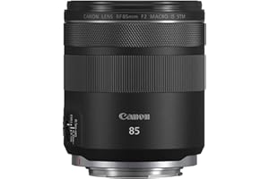 Canon RF 85mm F2 Macro is STM, Compact Medium-Telephoto Black Lens (4234C002)