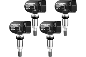 CARORAV 56029398AB TPMS Sensor,Pre-Programmed Tire Pressure Sensor Replacement for Chrysler Jeep Wrangler,Dodge Ram 1500 2500 3500,433MHz Replaces#68142397AA 68241067AA 4-Pack