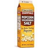 Concession Essentials Popcorn Seasoning Salt &ndash; 35oz Fine Flavored Popcorn Salt for Movie Theater Style Popcorn, Perfect for Home, Concessions, Theaters &amp; Popcorn Machines