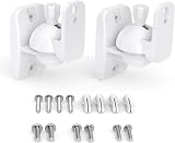 HomeMount Universal Wall Speaker Brackets 2 Pack White Up to 8 lbs