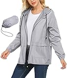 ZEGOLO Women's Lightweight Hooded Waterproof