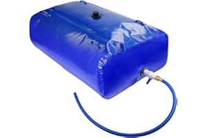 TooTaci 500L/132Gal Water Storage Bladder,Large Capacity Water Storage Containers with Hose,Portable Water Storage Tank,Collapsible Emergency Water Bag for Garden Watering,Drought Resistance,Camping