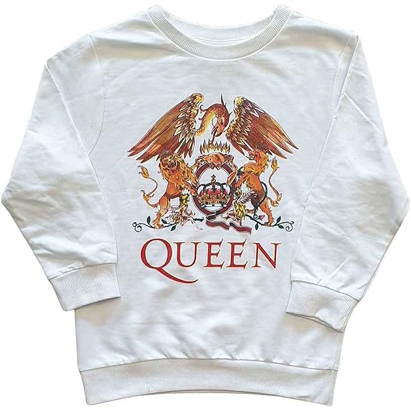 Queen Kids T Shirt Blu Crest Band Logo Nuovo Ufficiale Nero Dye Wash - Foto 3