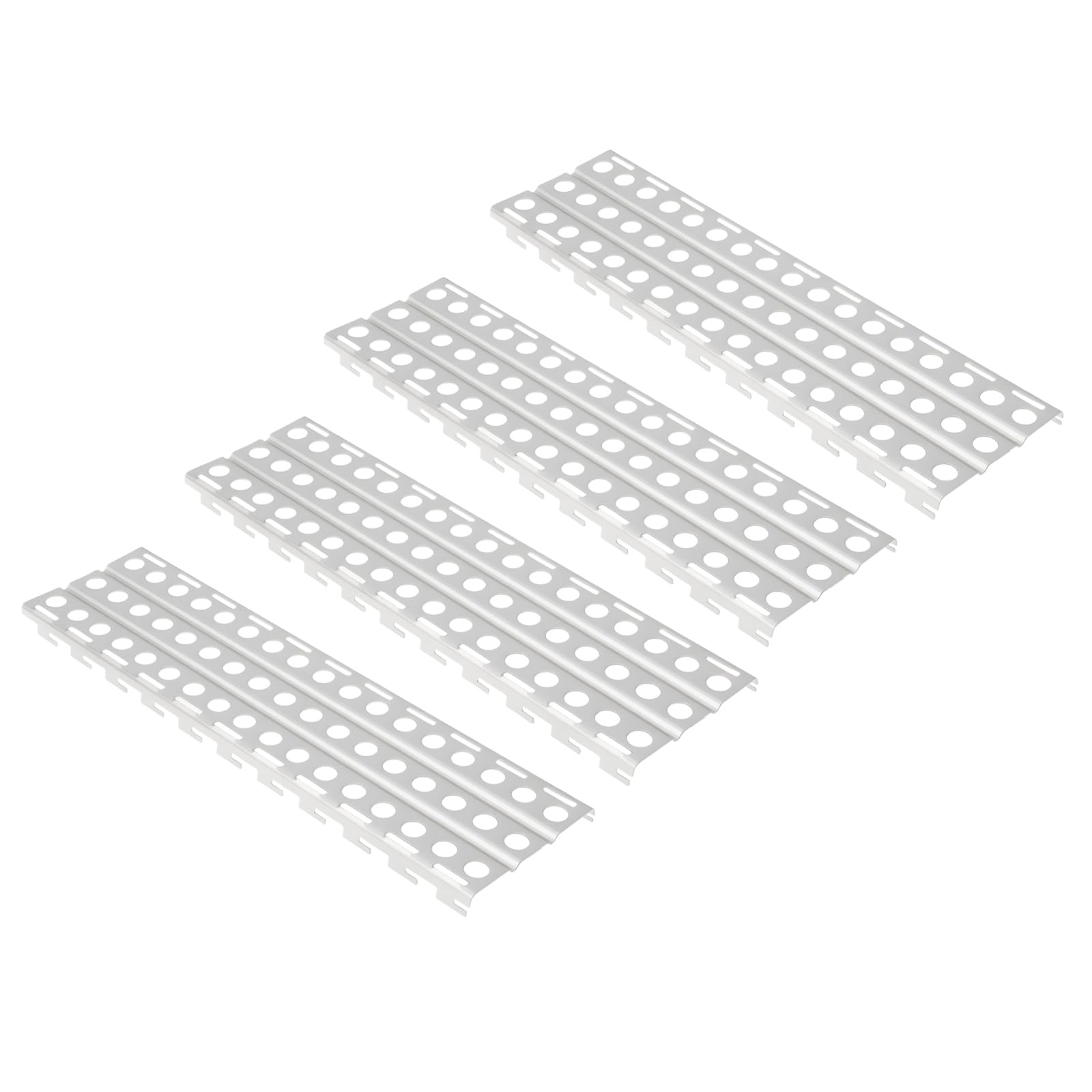 The Lord of the Tools 4x Silver Metal Escape Plates 144x40mm Compatible with 1/10 1/8 RC Car Anti-Skid Plate