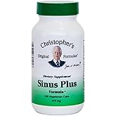 Christopher's Original Formulas Sinus Plus, Sinus Support Capsules, Whole Herb Synergistic Blend, 100 Count