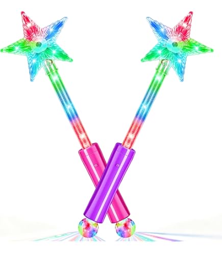 Beaupretty Varita Mágica Con Luces Y Efecto De Niebla – Accesorio De Princesa Para Niñas, Fiestas Y Disfraces