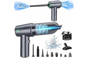 Meudeen Air Duster - Computer Vacuum Cleaner - for Keyboard Cleaning- Cordless Canned Air- Powerful - Energy-Efficient(Air-118 Pro)