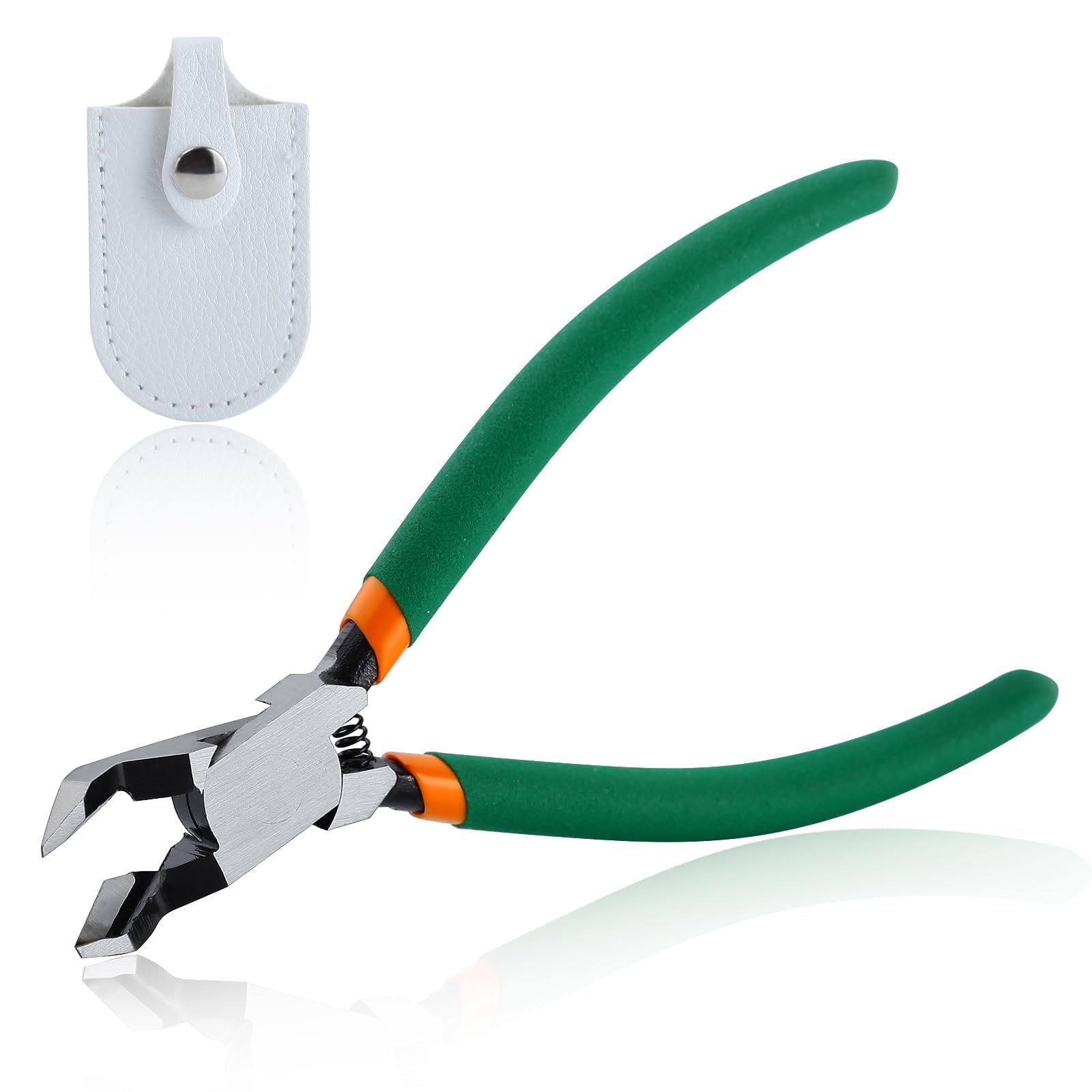 SPEEDWOX Model Nippers Wire Cutter 45° Sprue Cutter Wire Flush Cutters, Electronic Model Sprue Clippers, Ultra Sharp and Precision Side Nippers for Plastic Model Building with Protective Cover