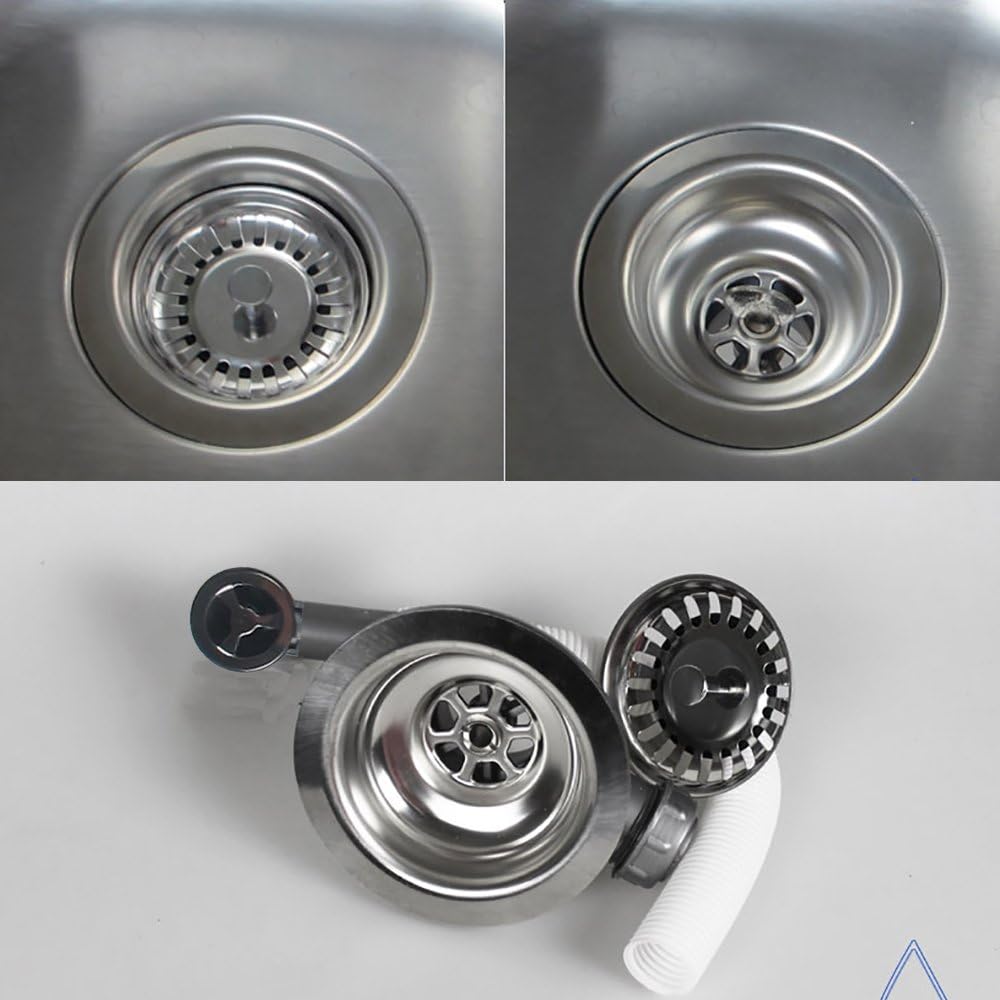 Qrity Stainless Steel Sink Waste Kit 110mm with Overflow 1½" Basket Strainer - Image 5