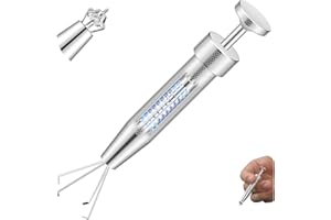 ONEBLOOMUNIVERSE Upgraded Anti-slip Piercing Ball Grabber Tool for Changing Jewelry-14G 16G 18G 20G Stainless Steel Threadless Insertion Pin & Flat Back Earring Applicator,Thread Body Piercing Kit for Ear Nose Lip