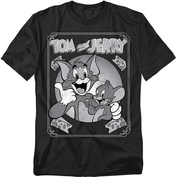 Amazon.com: Tom & Jerry Officially Licensed Vintage Comic Ringer 