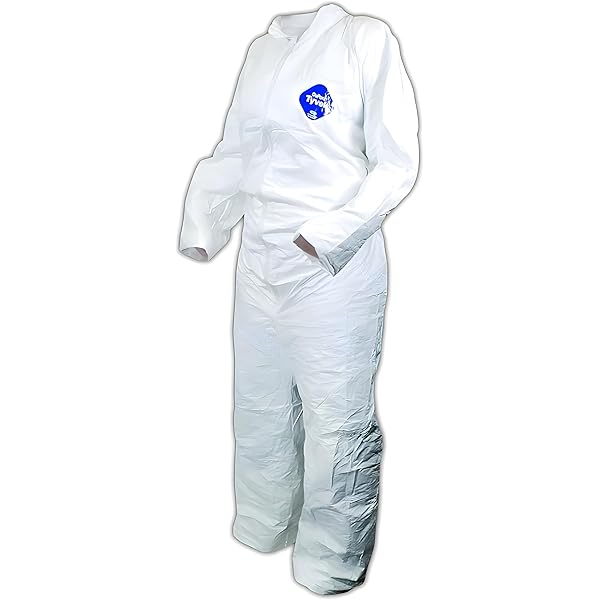 DuPont Tyvek Disposable Coveralls with Zipper Front, 25