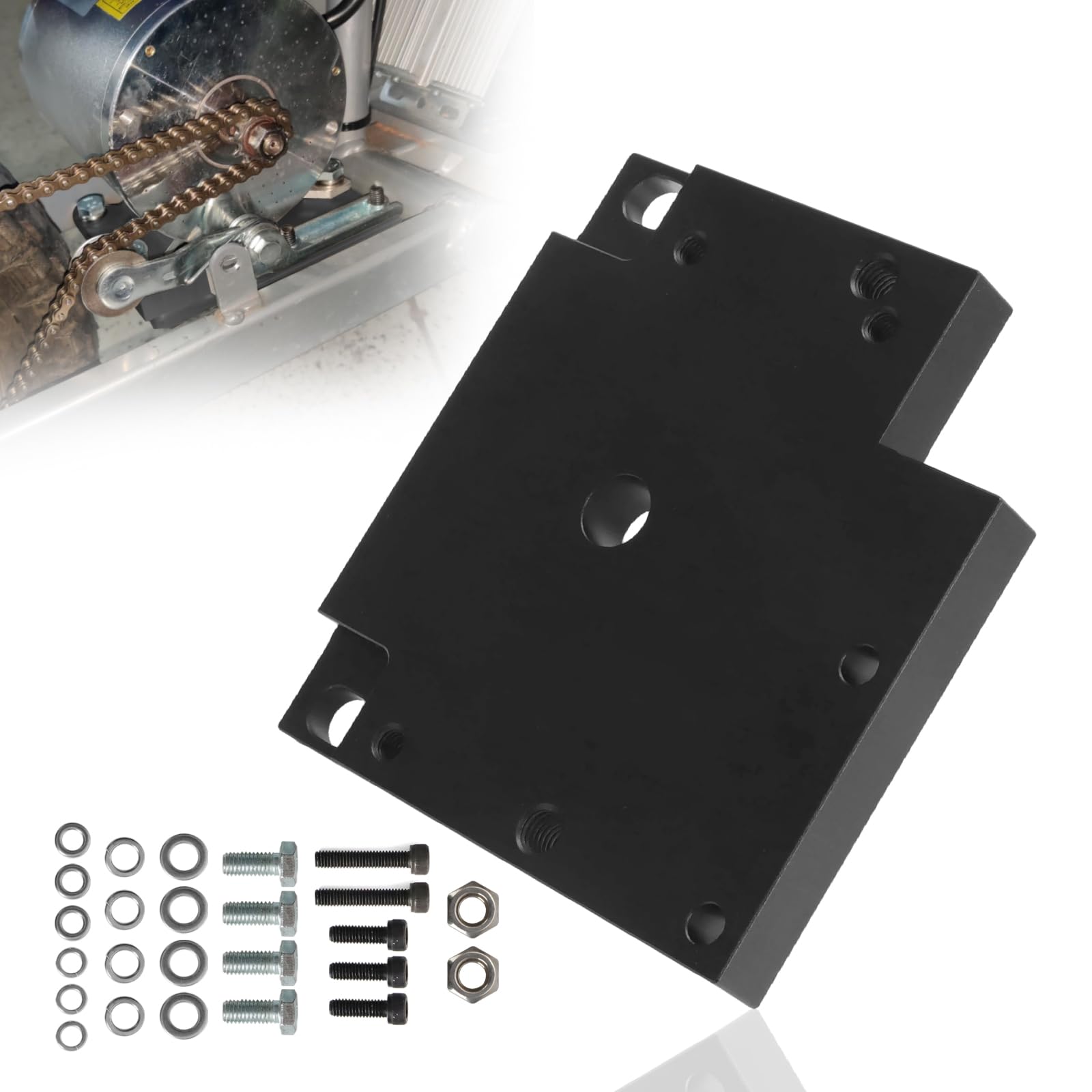 Photo 1 of Foruly Upgraded Motor Adapter Plate for Razor MX350 / MX450 / Pocket Mod | Fits MY1020 48V 1000W Brush Motor | Black CNC Mounting Bracket Kit