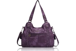 Angel Barcelo Roomy Fashion Hobo Womens Handbags Ladies Purse Satchel Shoulder Bags Tote Washed Leather Bag
