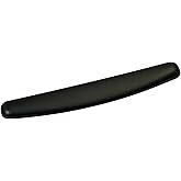 3M Gel Wrist Rest, Black Leatherette, 18 Inch Length, Antimicrobial Product Protection (WR309LE)