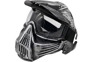 INDEPENDENTTHOSE Tactical Mask Airsoft Masks, for Airsoft BB Hunting, CS Game Full Face Tactical Gear, Impact Resistant with Goggles, Motocross Skiing Outdoor Activities