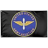 Army Aviation United States Breeze 3 X 5 Flag - Flying with The Wind - Vivid Color and UV Fade Resistant-Brass Grommets 3 X 5 Ft