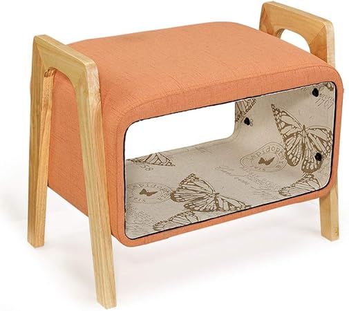 Taburete de almacenamiento plegable para taburetes Ottoman Taburete