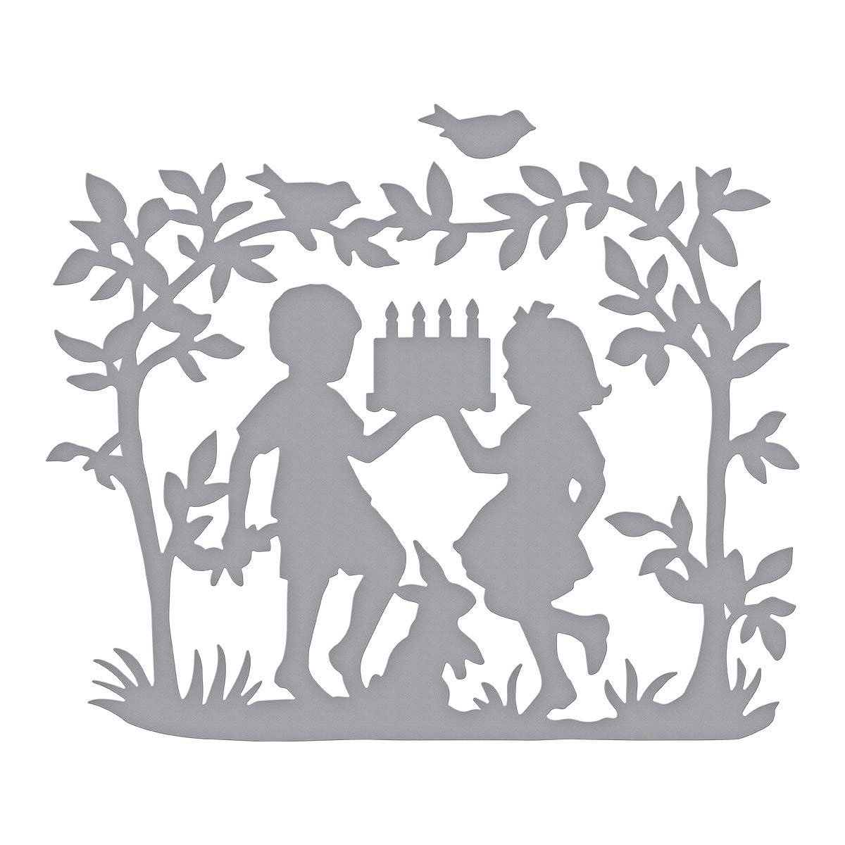 Spellbinders Bring Happy Wishes Etched, Copper, Large Die: 9.4 x 7.4 cm