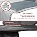 Car Seat Protector Under Baby Carseat- Extra Padded for XL Size Car Seat-Waterproof&Durable Premium Materials-Extra Large Storage Pocket - Prevents Dirt and Damage on Leather Car Seat(Grey)