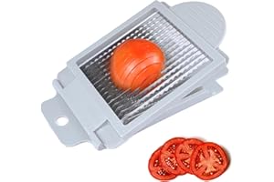 Draduo Tomato Cutter Slicer, Stainless Steel Tomato Cutter Vegetable Slicer,15 Sharp Blades Tomato Slicer Tool,Lightnweight K