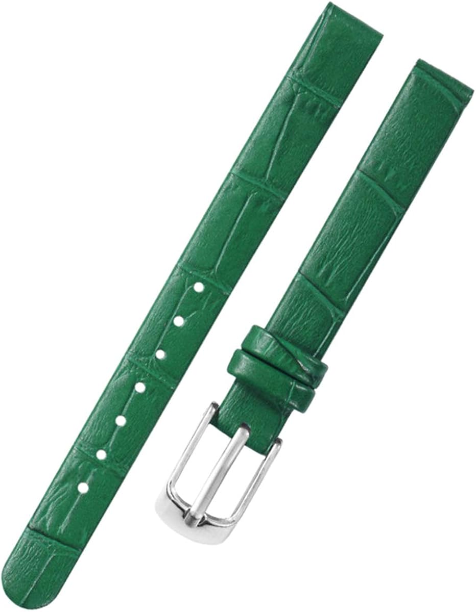 Women Matte Leather Watchbands Many Colors Watch Band 8mm 10mm Silver Pin Buckle Strap Amazon