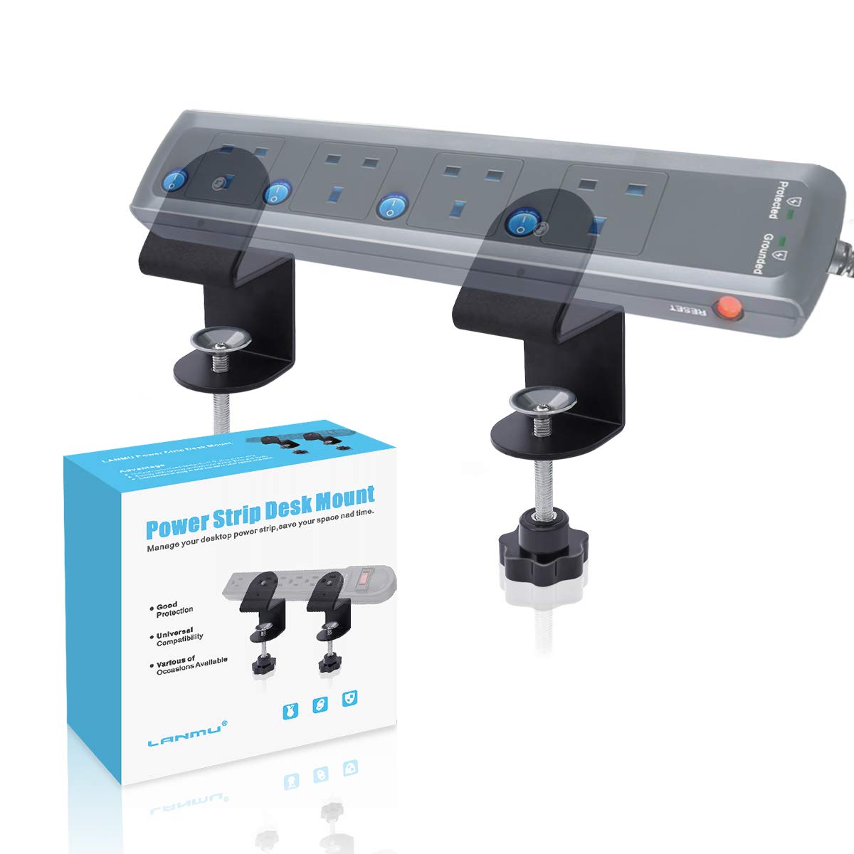 Mount Power Brick Under Desk 02/2022