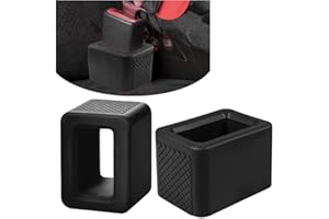 Ygapuzi 2 PCS Seat Belt Buckle Holder, Silicone Auto Rear Seatbelt Buckle Booster, Easy Access Seat Belt Buckle Safety Cover 