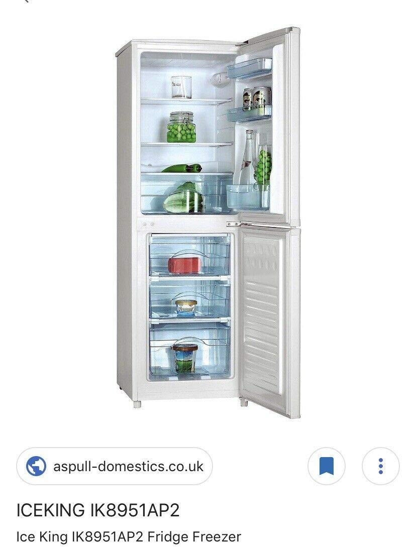 Ice King IK5041AP2 A+ Rated 50/50 3 Shelves Frost Free Fridge Freezer in White Amazon.co.uk