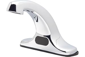 Zurn AquaSense® Center set Sensor Faucet with 1.5 gpm Aerator and 4" Deck-Mount Spout in Chrome