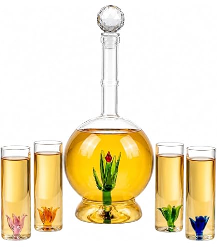 Amazon.com | Tesla Tequila Decanter Bottle & Stand - Limited