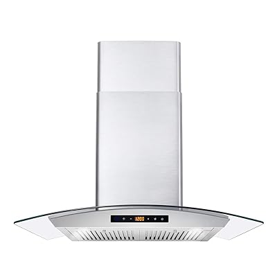 Cosmo Wall Mount Range Hood with 3-Speed Exhaust