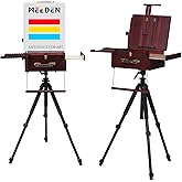MEEDEN Portable Aluminum French Easel - Outdoor Tripod for Painting, Tabletop, Carry Bag