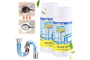 REWDUT Wild Tornado Sink & Drain Cleaner Powder, Quick Foaming Powder for Bathroom & Kitchen Dredging (2 pcs)