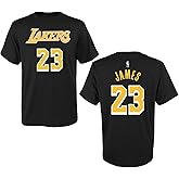 Outerstuff Lebron James Los Angeles Lakers #23 Kids Boys 4-7 Size Player Name & Number T-Shirt