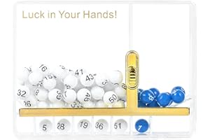 HUGE HAPPINESS Portable Lottery Lucky Number Generator Use for Play Powerball Lotto America, Funny Coffee Table Decor, Fun Desk Stuff, Random Things, Seek Your Luckiest Number (10x7.5cm)