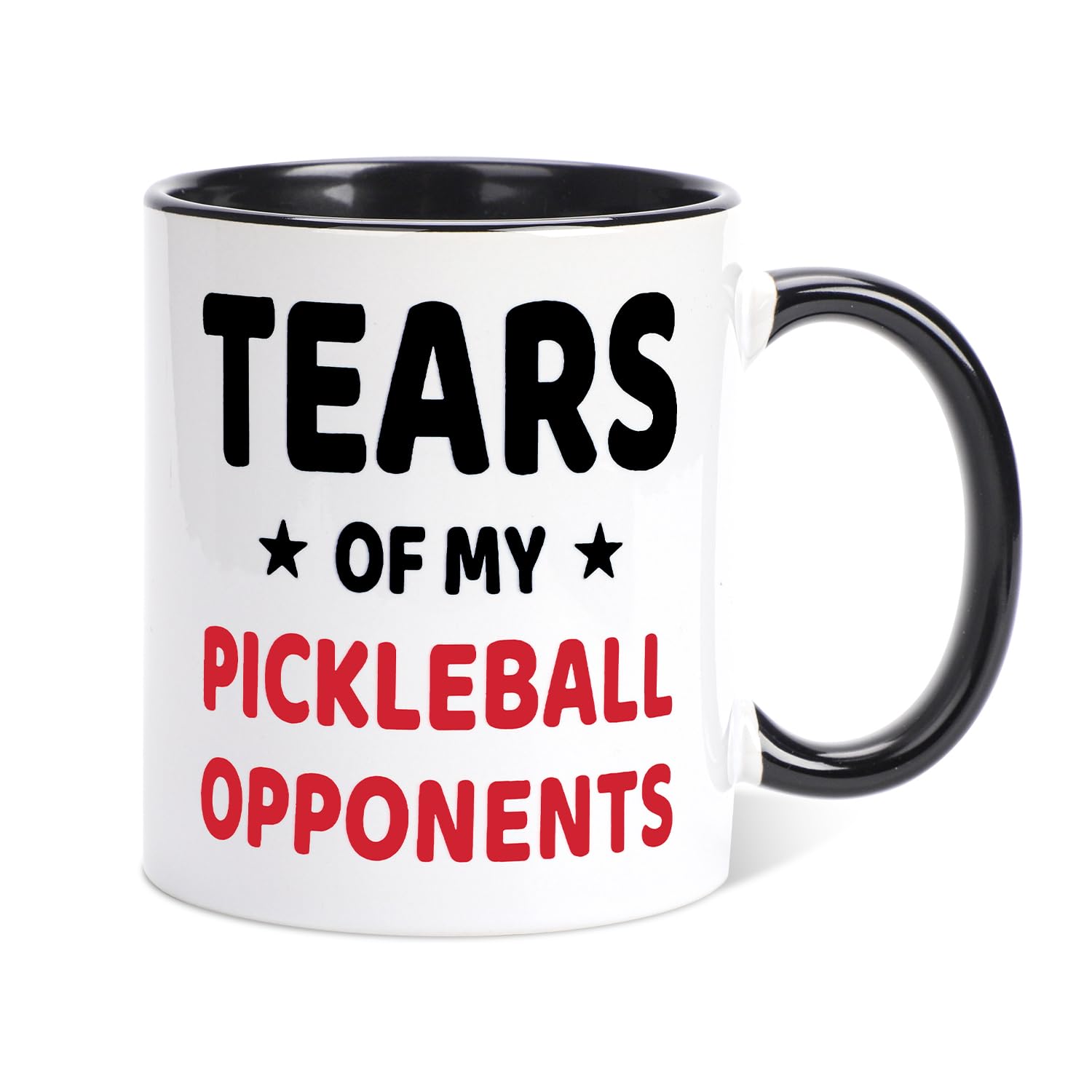 Tears of My Pickleball Opponents Pickleball Mug, Sports Player Pickleball Gifts 11oz Ceramic Coffee Mug Cup Pickle Ball Tumbler Funny Mugs for Men Novelty Drinkware for Dad Husband