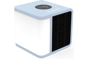 EVAPOLAR Cooling Fan for Desk and Car - Portable Evaporative Air Cooler for Camping - Small Ice Fan for Tent - Personal Air Conditioners Evalight, Blue