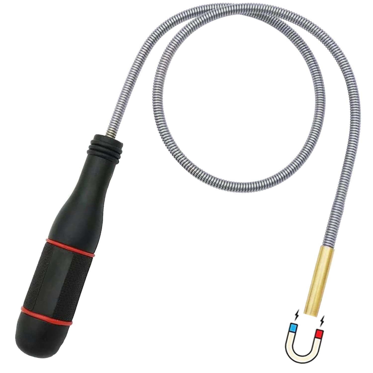 Photo 1 of 24‘’Magnetic Pickup Tool, Flexible Long Handy Reaching Assist Tool, Bend-It Magnet Snake Picker, Bendable Magnetic Sweepers for Home Sink Drains' Car Keys, USB's, Bolts, Nuts, Screws Pick up