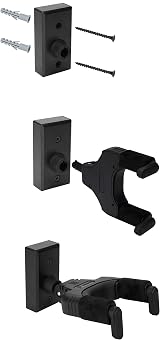 Sondery Guitar Hanger Wall Mount 3 Pack Auto Lock Adjustable Hook Holder view 6