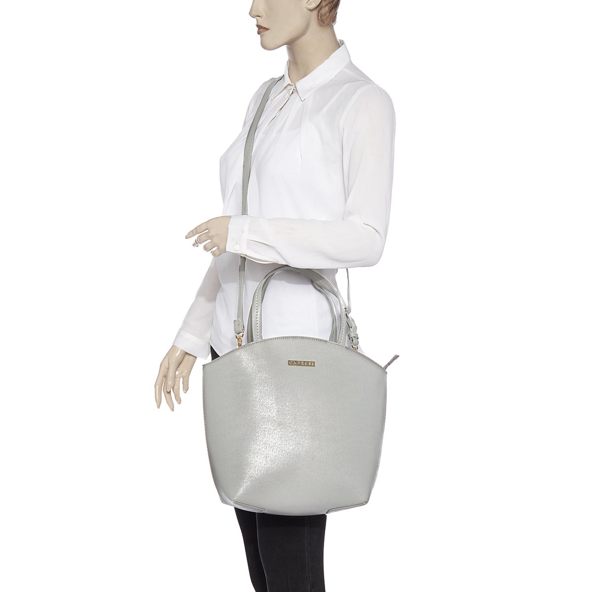 caprese birdie women's satchel (grey)