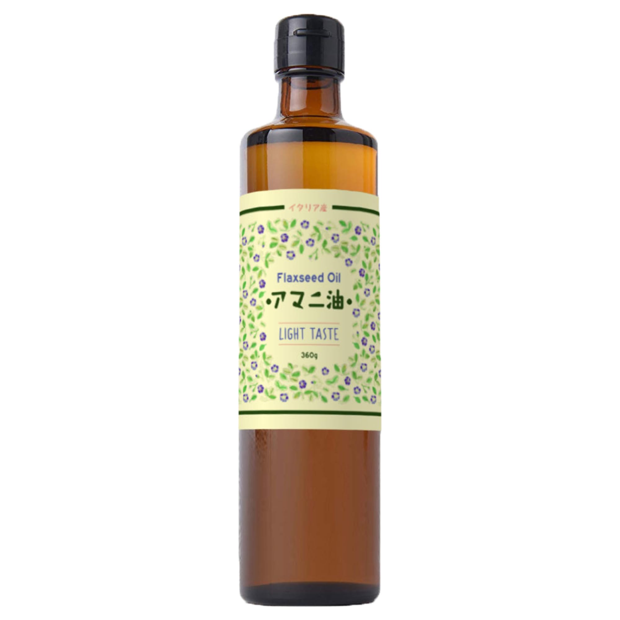 フラット・クラフト アマニ油 亜麻仁油 360g【大容量】 オメガ3 α - リノレン酸 イタリア産 低温圧搾 コールドプレス製法 新日本製薬ウェルネスフード商品画像