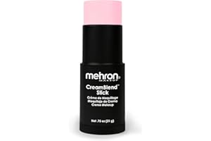 Mehron Makeup CreamBlend Stick | Face Paint, Body Paint, & Foundation Cream Makeup | Perfect for Halloween .75 oz (21 g) (Pastel Pink)