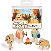 Archie McPhee Mini Camping Frog Vinyl Novelty Toy Set of 4