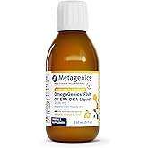 Metagenics OmegaGenics EPA-DHA 2400 mg - High Potency Liquid Fish Oil Supplement for Heart Health & Immune Support* - Sustainably Sourced - Lemon Flavor - Non-GMO & Gluten-Free - 30 Servings